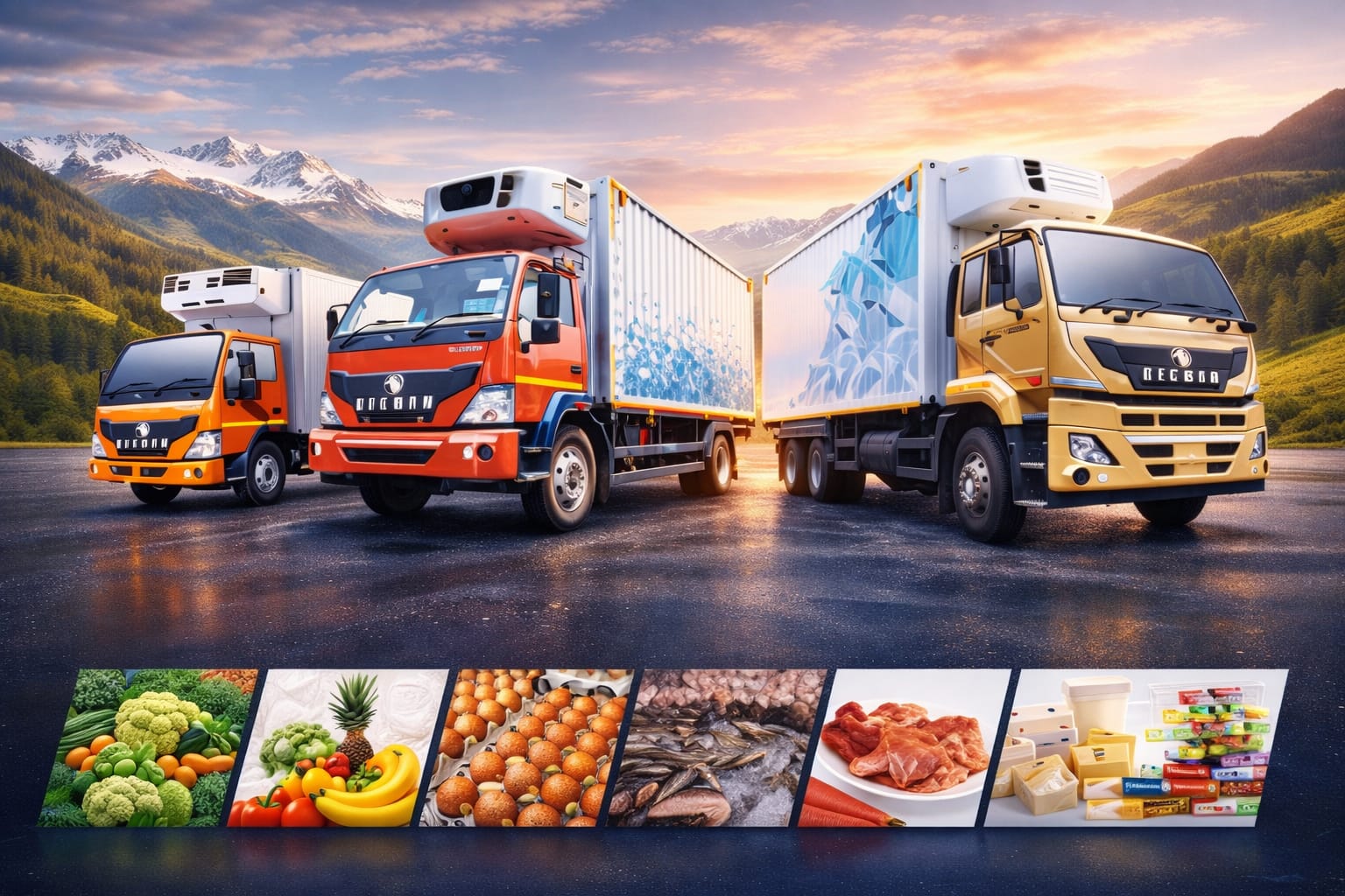 Vairavel Cold Logistics Mahindra refrigerated truck at warehouse